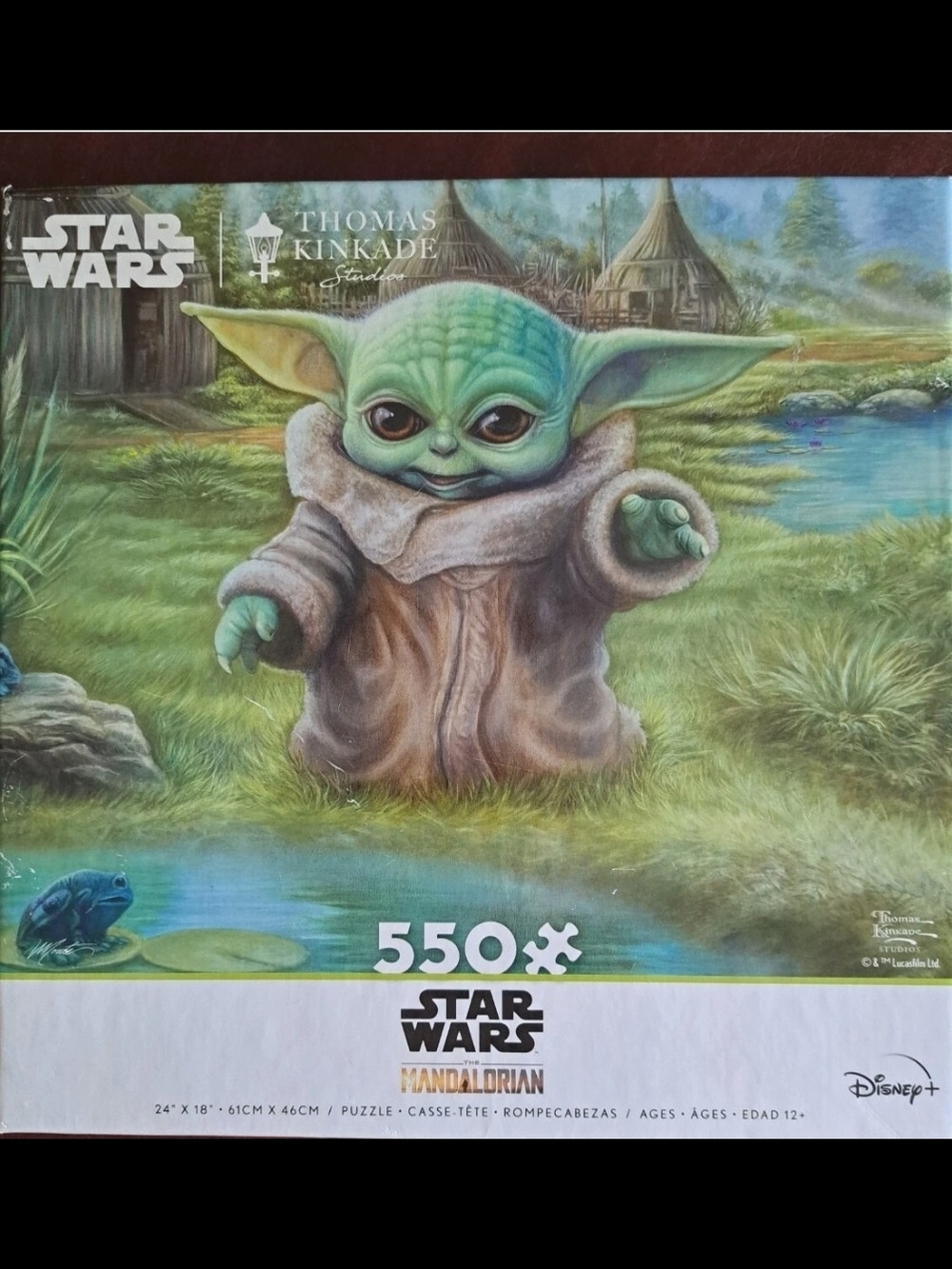 Star Wars Grogu Puzzle in Green and Brown - 550 Pieces